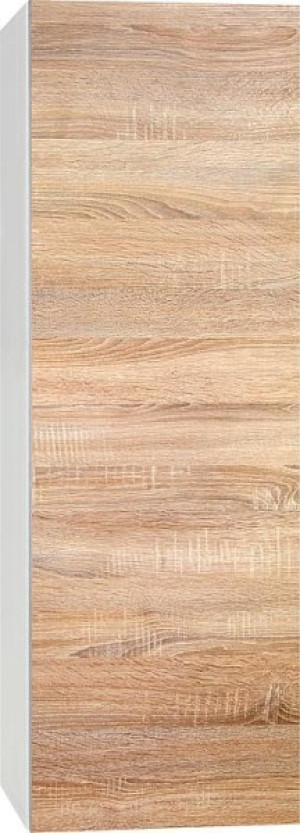 Hochschrank ELA mit Softclose Korpus wei&szlig; smt - Front Eiche s&auml;gerau 400x1200x...