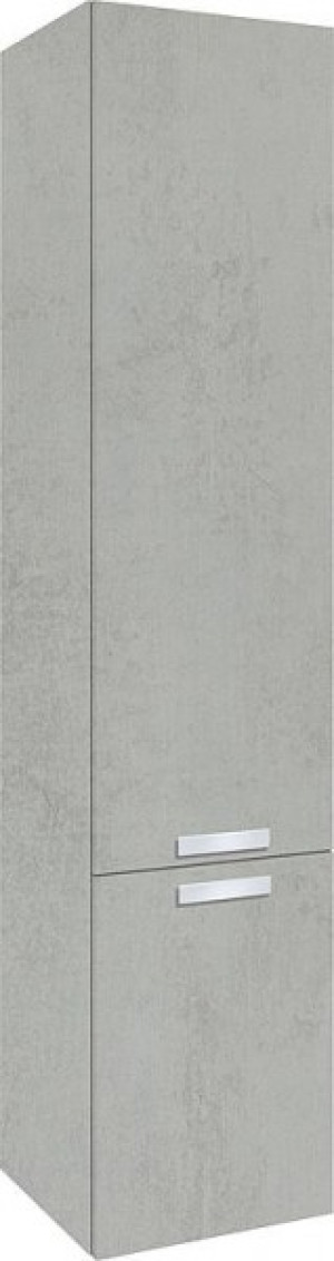 Hochschrank Serie MBB 2 T&uuml;ren E. grau Steind. Anschlag links 350x1625x208mm
