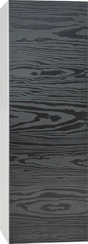 Hochschrank ELA mit Softclose Korpus wei&szlig; smt - Front Seekiefer schwarz 400x1...