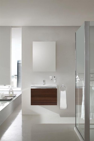 Badm&ouml;bel-Set EOLA L&auml;rche braun Breite 600mm 2 Ausz&uuml;ge