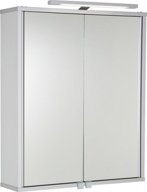 Aluminiumspiegelschrank ELKEA mit LED-Beleuchtung, 2 T&uuml;ren 600x700x150mm