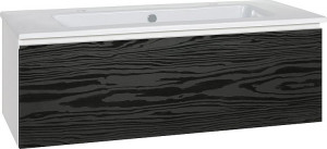 WTU + Keramik-WT Serie ELA Korpus wei&szlig; smt-Front Seekiefer schwarz,1210x420x5...