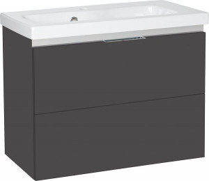 WTU+Keramik-WT EOLA anthrazit matt 2 Ausz&uuml;ge 710x580x380mm