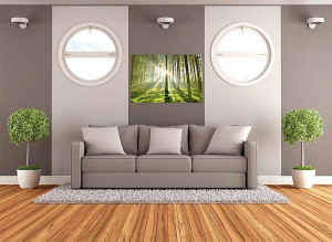 Infrarot-Heizung 400 Watt Stahl pulverbeschichtet wei&szlig; f&uuml;r Wandmontage