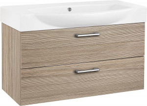 WTU+Keramik-WT EMIRA L&auml;rche bicolor 2 Ausz&uuml;ge 870x534x370mm
