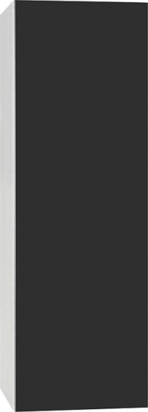 Hochschrank ELA mit Softclose Korpus wei&szlig; smt - Front schwarz Front schwarz s...