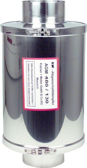 Abgasschalld&auml;mpfer Edelstahl Type AGM 580 (Nachfolgemod. zu AGM 480) Durchm. ...