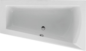 Raumspar-Badewanne LAGO I rechts BxHxT:1700x500x1000/655mm Acryl,wei&szlig;