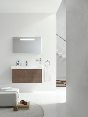 Badm&ouml;bel-Set EBSI Serie MBF Tranche braun