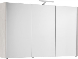 Spiegelschrank mit Beleuchtung Eiche hell Dekor 3 T&uuml;ren 1200x750x188mm