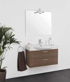 Badm&ouml;bel-Set EMIRA Serie MAA Tranche braun