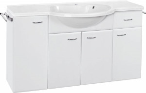 WTU+Mineralguss-WT EMUNA wei&szlig; Hgl. 4 T&uuml;ren 1 Auszug 1200x670x330/500