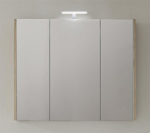 Spiegelschrank mit Beleuchtung Tranche ecru 3 T&uuml;ren 950x750x188mm
