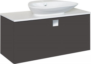 WTU+Keramik-WT ELION anthrazit Hochglanz 1 Auszug 960x650x380/445