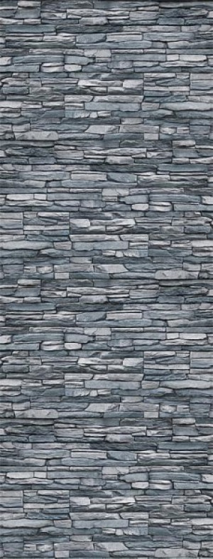 Duschr&uuml;ckwand (Steinwall Grau) BxHxT: 1200x2500x3mm