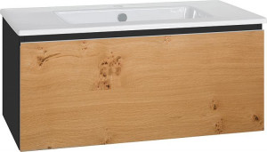WTU + Keramik-WT Serie ELA Korpus schwarz smt - Front Eiche Funier hell, 910x...