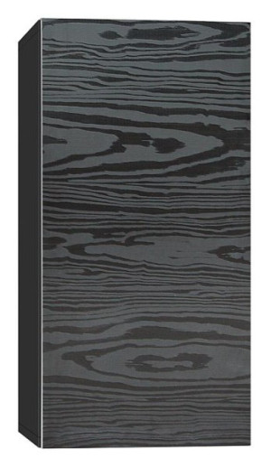 Hochschrank ELA mit Softclose Korpus schwarz smt - Front Seekiefer schwarz 40...