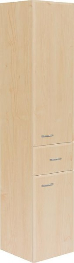 Hochschrank Serie MAC 2 T&uuml;ren 1 Ausz. Birne Dekor Anschlag li. 300x1440x320mm
