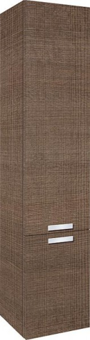 Hochschrank Serie MBB 2 T&uuml;ren Tranche braun Anschlag rechts 350x1625x370mm