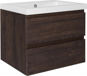 WTU+Mineralguss-WT ELAI Eiche dunkel Dekor 2 Ausz&uuml;ge 610x550x510mm