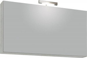 Spiegelschrank mit Beleuchtung Eiche grau Steindekor 1 Klappt&uuml;r 950x500x188mm