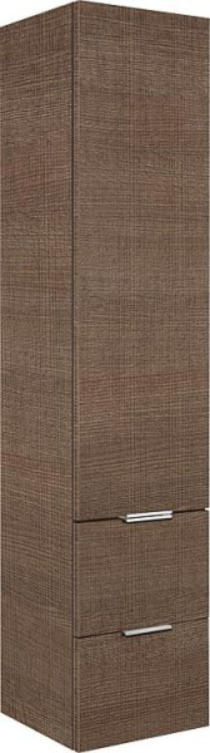 Hochschrank Serie MBF 1 T&uuml;re 2 Ausz. Tranche braun A. rechts 350x1625x370mm
