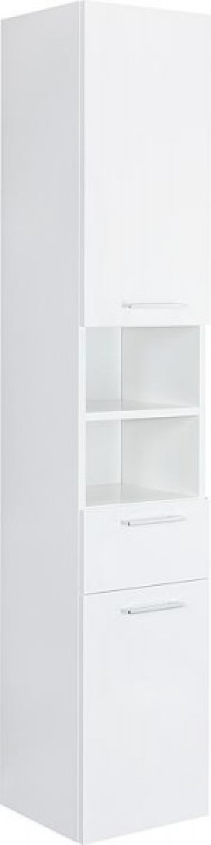 Hochschrank ESTRA wei&szlig; Hgl. Anschlag rechts 350x1850x370mm