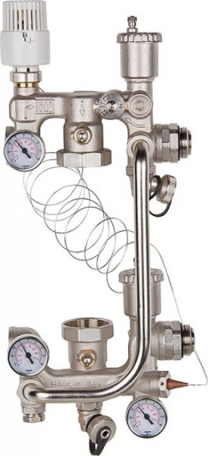 Fu&szlig;bodenregulierungseinheit Combimix 2 f&uuml;r 180 mm BL, 20-60 C,ohne Bypass
