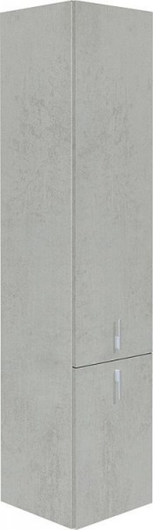 Hochschrank Serie MBG 2 T&uuml;ren E. grau Steind. Anschlag links 350x1625x370mm