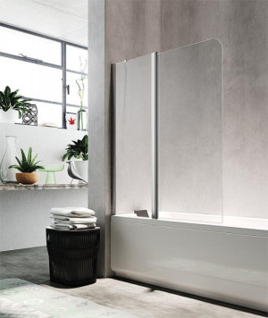Badewannenaufsatz Lula, 5 mm St 1050-1065x1400 mm 1 Drehteil+Fixt.