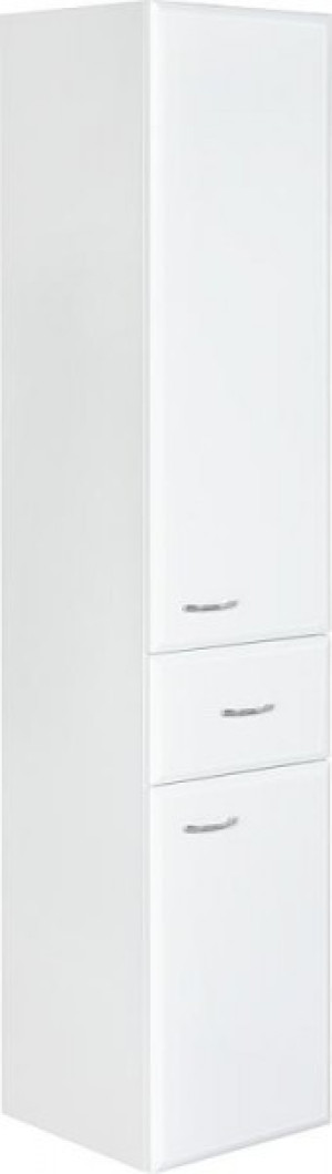 Hochschrank Serie MAC 2 T&uuml;ren 1 Auszug wei&szlig; Hgl. Anschlag li. 300x1440x320mm