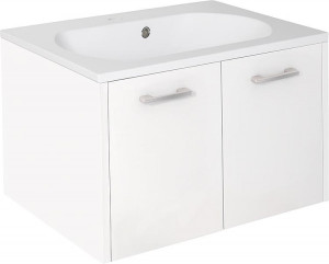 WTU+Mineralguss-WT ENI wei&szlig; matt 2 T&uuml;ren 600x459x500mm
