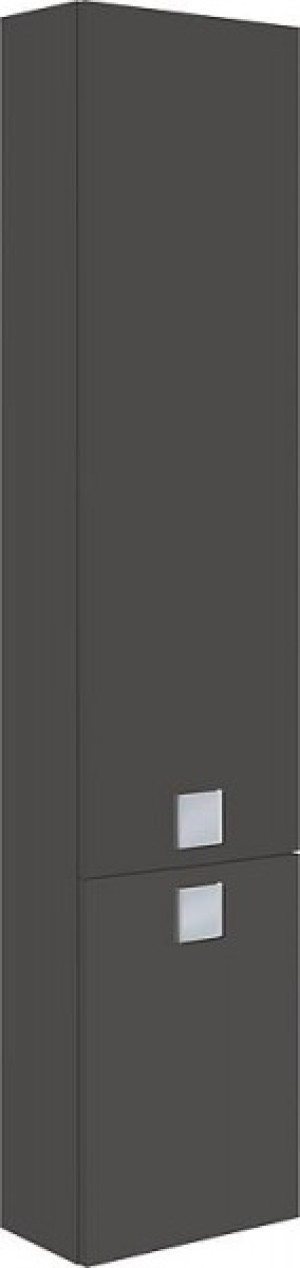 Hochschrank Serie MBL 2 T&uuml;ren anthrazitmatt Anschlag rechts 350x1625x208mm