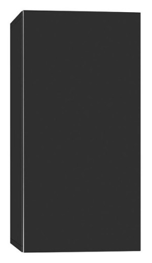 Hochschrank ELA mit Softclose Korpus schwarz smt - Front schwarz smt 400x800x...