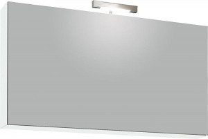 Spiegelschrank mit Beleuchtung Wei&szlig; Hochglanz 1 Klappt&uuml;r 950x500x188mm