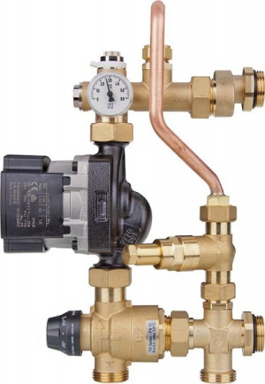 Fu&szlig;bodenregeleinheit Easyflow Thermo, 20-45 C Grundfos UPM3 Hybrid 15-70
