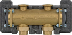 Hydraulische Weiche DN32 (11/4) bis 2600 l/h, gebr&uuml;ckt mit Isolierung
