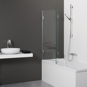 Badewannenaufsatz Farfalla Faltwand 2-tlg. 900x1400mm, 8mm ESG, reversibel