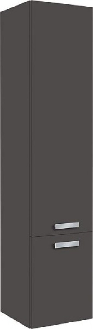 Hochschrank Serie MAB 2 T&uuml;ren anthrazitmatt Anschlag links 350x1585x370mm