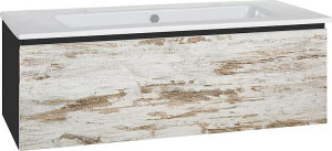 WTU + Keramik-WT Serie ELA Korpus schwarz smt-Front L&auml;rche wei&szlig; used,1210x420...
