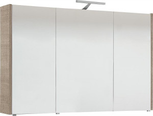 Spiegelschrank mit Beleuchtung Tranche ecru 3 T&uuml;ren 1050x750x188mm