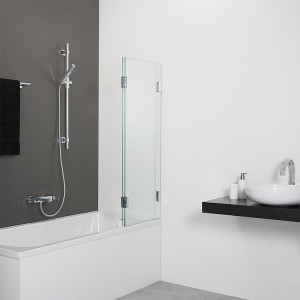 Badewannenaufsatz Farfalla 1 Drehteil +1 Fixteil 1000x1400mm, 8mm ESG, revers.