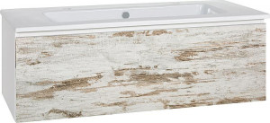 WTU + Keramik-WT Serie ELA Korpus wei&szlig; smt-Front L&auml;rche wei&szlig; used,1210x420x510mm