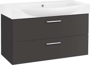 WTU+Keramik-WT EMIRA anthrazit Hochglanz 2 Ausz&uuml;ge 870x534x370mm