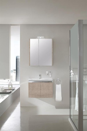 Badm&ouml;bel-Set EOLA Tranche ecru Breite 700mm