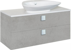 WTU+Keramik-WT ELION Eiche grau Steindekor 2 Ausz&uuml;ge 960x650x380/445mm