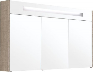 Spiegelschrank m. bel. Blende Tranche ecru 3 T&uuml;ren 1200x750x188mm