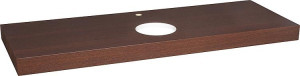 Konsole ELENG Wenge natur lack. 1xWT-Ausschnitt 1xHahnloch 1400x80x510mm