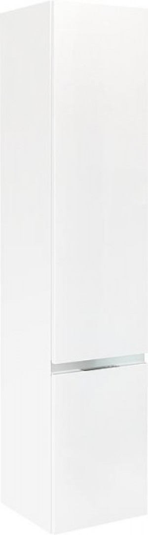 Hochschrank Serie MBH 2 T&uuml;ren wei&szlig; mattAnschlag rechts 350x1655x370mm