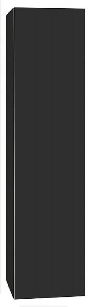 Hochschrank ELA mit Softclose Korpus schwarz smt - Front schwarz smt 400x1600...